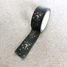 Load image into Gallery viewer, Moon Stars - Washi Tape - Paper Tape - Deco Tape - Decorative Tape - 1 Roll - 5m Long - 15mm wide - The Attic Exchange