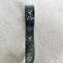 Load image into Gallery viewer, Moon Stars - Washi Tape - Paper Tape - Deco Tape - Decorative Tape - 1 Roll - 5m Long - 15mm wide - The Attic Exchange