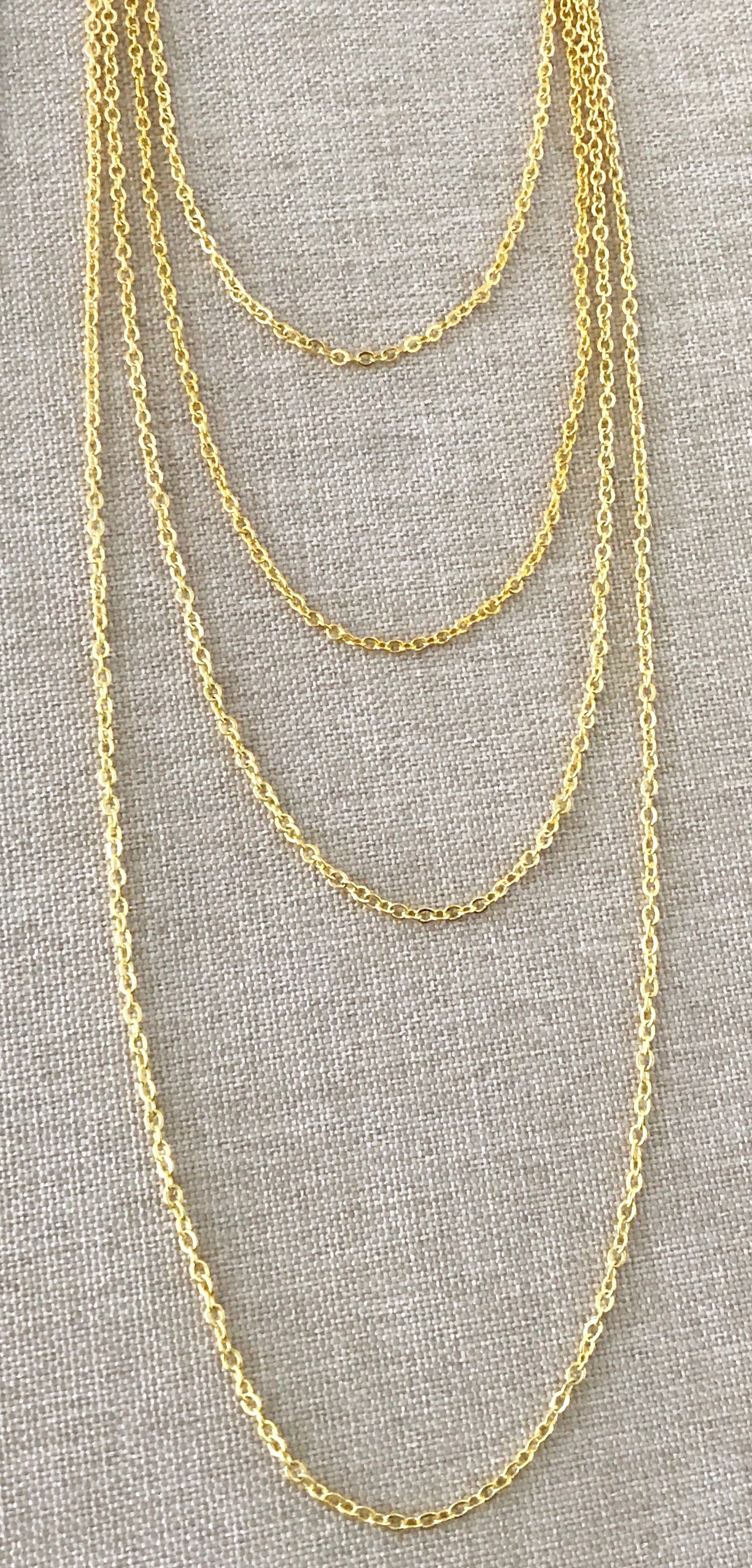 Gold Filled Chain - 24 inch 14/20 GF Necklace - 1.3 mm Dainty Cable Neck Chain with Spring Ring - Bright Finish Wholesale New Jewelry Supply
