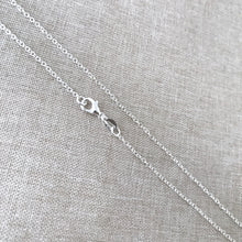 Load image into Gallery viewer, 18&quot; - 925 Sterling Silver Filled Necklace Chain - Dainty Fine - 18&quot; - 18 Inch - Lobster Claw Clasp - .925 Stamped - Cable Chain - Silver fill - The Attic Exchange
