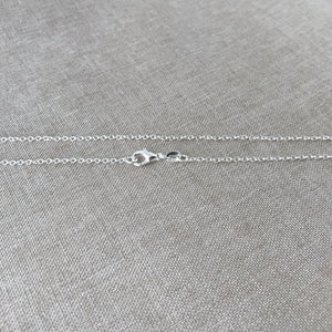 16" - 925 Sterling Silver Filled Necklace Chain - Dainty Fine - 16" - 16 Inch - Lobster Claw Clasp - .925 Stamped - Cable Chain - The Attic Exchange