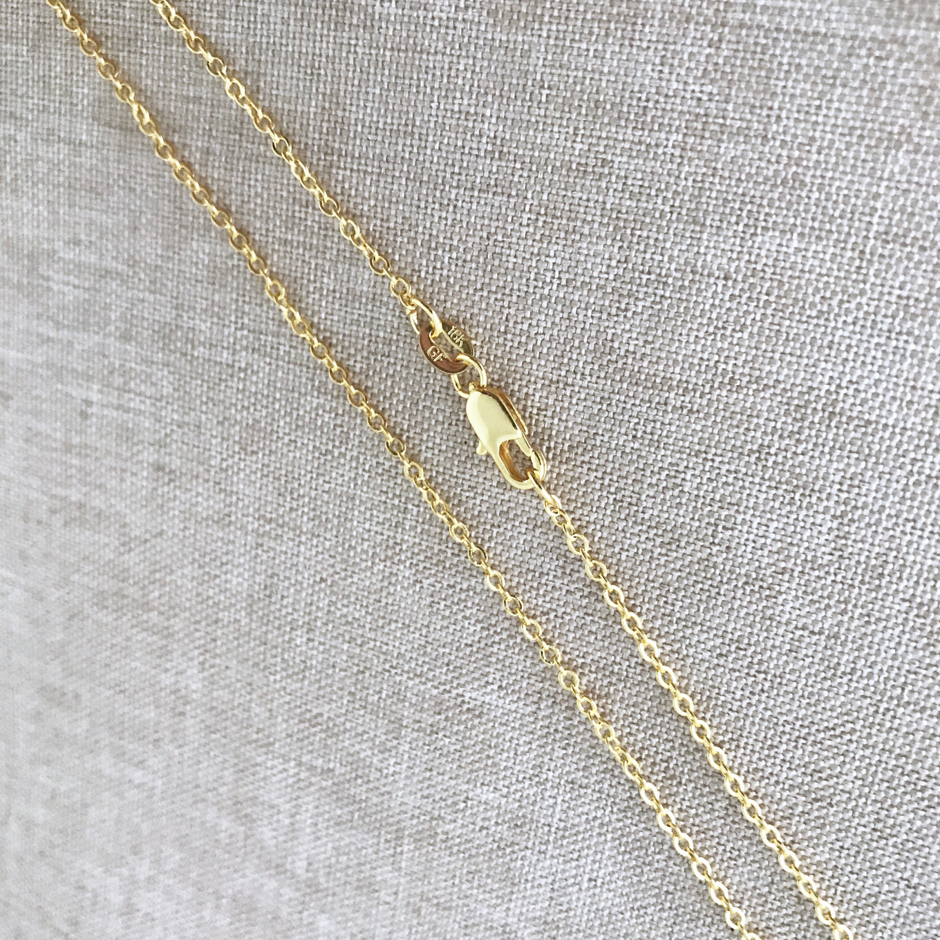 Chain - 1 mm Gold Filled Cable Chain - Adjustable to 21 inches