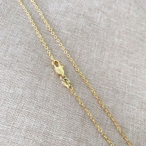 18" - 18KT Yellow Gold Filled Chain - Dainty Fine - 18" - 18 Inch Necklace - Lobster Claw Clasp - 18 Karat KT YGF - Cable Chain - The Attic Exchange