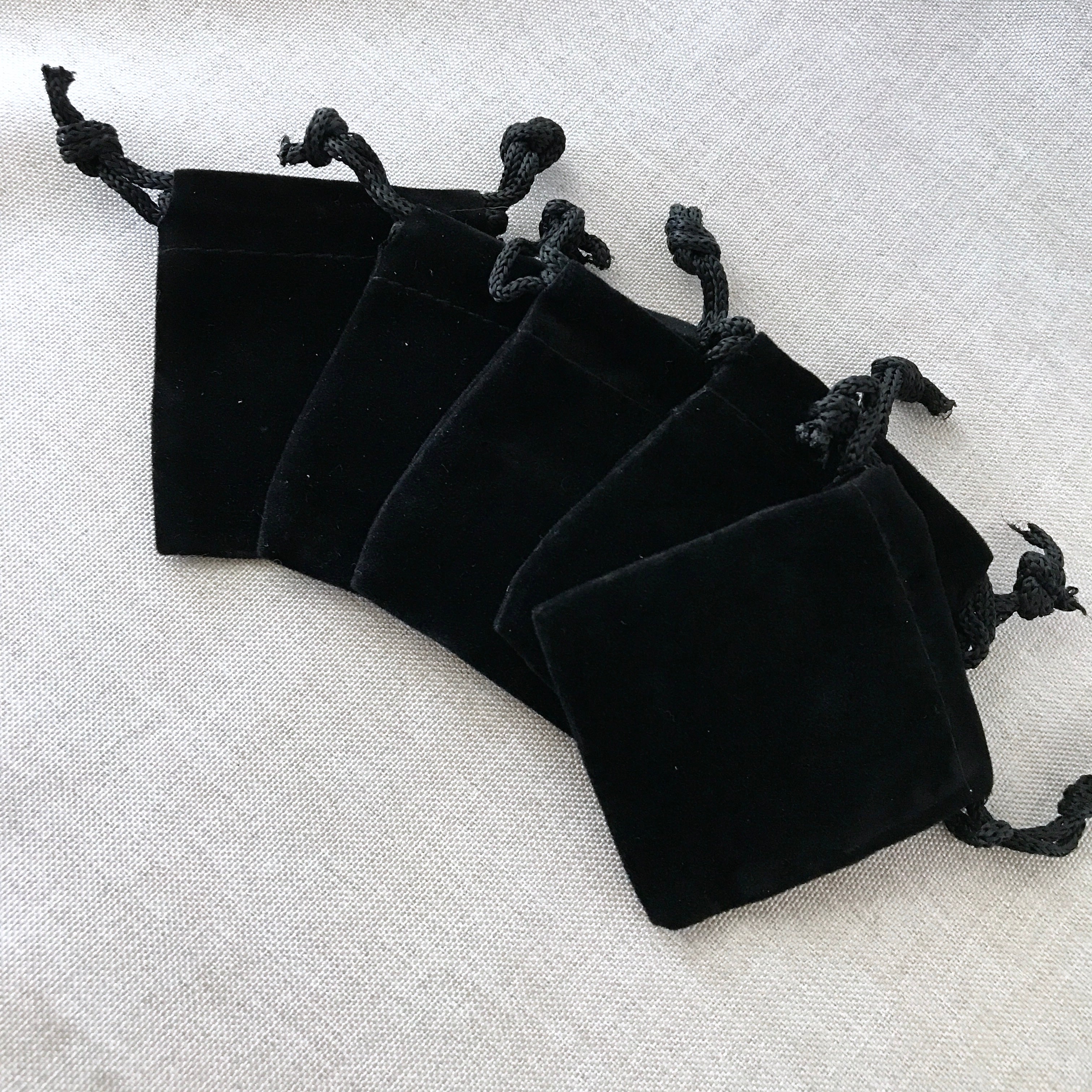 Hoosier Black Draw String Bag