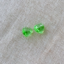 Load image into Gallery viewer, Peridot Swarovski Crystal Heart Bead - 8mm - Peridot Green - Package of 2 Beads - The Attic Exchange