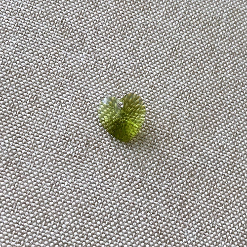 Olivine Swarovski Crystal Heart Pendant - 10mm - Olivine Green - Cut Style 6228 - Package of 1 Pendant Drop - The Attic Exchange