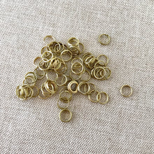 Load image into Gallery viewer, 6mm Brass Splitrings - Brass - Split Ring - Package of 76 - The Attic Exchange