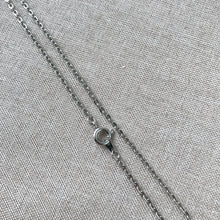 Load image into Gallery viewer, Grey Silver Plated Cable Chain Necklace - Spring Ring Clasp - 18 inch - 18&quot; - Silver Plated - Package of 1 Necklace Chain - The Attic Exchange