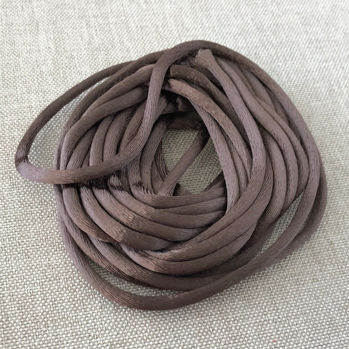 Dark Brown Satin Rattail Cord - Package of 10 Feet - The Attic Exchange