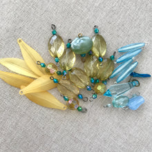 Load image into Gallery viewer, Yellow and Light Blue Acrylic Bead Dangle Mix - Assorted Shapes - Assorted Sizes - Package of 24 Pieces - The Attic Exchange