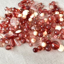 Load image into Gallery viewer, Pink Acrylic Bead Mix - Assorted Shapes - Assorted Sizes - Package of 198 Beads - The Attic Exchange