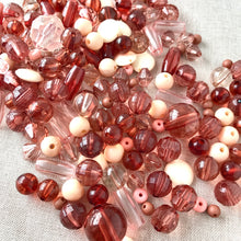 Load image into Gallery viewer, Pink Acrylic Bead Mix - Assorted Shapes - Assorted Sizes - Package of 198 Beads - The Attic Exchange