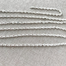 Load image into Gallery viewer, Matte Silver Plated Cable Chain - 30 inch - 30&quot; - Matte Silver Plated - Package of 1 Chain - The Attic Exchange