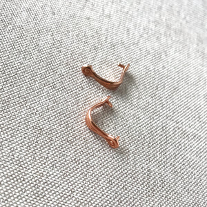 Copper Plain Prong Pinch Bail - Copper - 14mm - Package of 2 Bails - The Attic Exchange