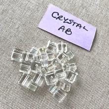 Load image into Gallery viewer, 4mm and 6mm Crystal AB Clear Cube Crystals - Crystal AB Clear - Package of 29 Beads - The Attic Exchange