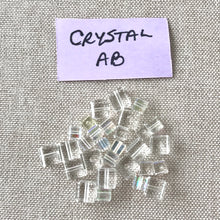 Load image into Gallery viewer, 4mm and 6mm Crystal AB Clear Cube Crystals - Crystal AB Clear - Package of 29 Beads - The Attic Exchange
