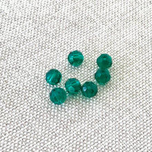 Load image into Gallery viewer, 4mm Emerald Green - Swarovski Round Crystals - Package of 7 - The Attic Exchange