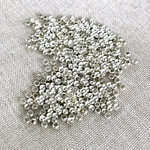 Silver Plated Crimp Beads - 1.78mm - The Attic Exchange