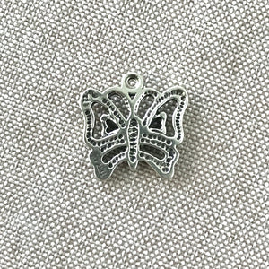 Sterling Silver Butterfly Charm - 16mm - Package of 1 Charm - The Attic Exchange