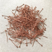 Load image into Gallery viewer, Copper ⅞&quot; Eyepins - 22 Gauge - Pack of 1 oz - Approx 300 Eyepins - The Attic Exchange