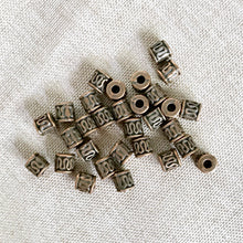 Load image into Gallery viewer, Antiqued Copper Spacer Bead - Tube - 4mm - Package of 30 Beads - The Attic Exchange