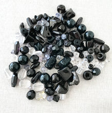 Load image into Gallery viewer, Black and Clear Acrylic Bead Mix - The Attic Exchange