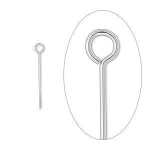 Silver Plated 3/4" Eyepins - 24 Gauge - Pack of 100 - The Attic Exchange