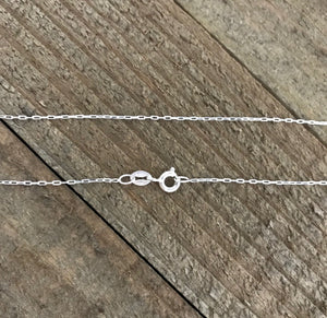 18" - 925 India Sterling Silver Chain - Super Fine - 18 Inch - Wholesale Chain - Spring Ring Clasp - .925 India Stamped - Cable Chain - The Attic Exchange
