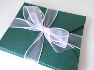 Forest Green Envelope Set for Gift Cards - Fits 2.75x3.25 Cards - Stationery - The Attic Exchange