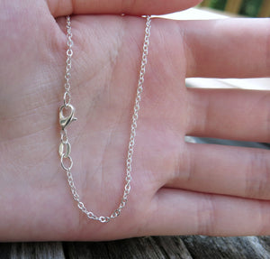 24" - 925 Sterling Silver Filled Necklace Chain - Dainty Fine - 24" - 24 Inch - Lobster Claw Clasp - .925 Stamped - Cable Chain - The Attic Exchange
