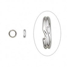 Load image into Gallery viewer, 5mm Rhodium Split Rings - Pack of 75 - The Attic Exchange