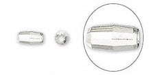 Load image into Gallery viewer, Silver Diamond Cut Oval Beads - 7mm x 4mm - Pkg of 240 - Spacer Beads Metal Beads - The Attic Exchange